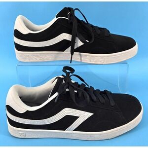 Vtg AirSpeed Heritage Sneakers Mens 10 Shoes Black Faux Suede Skater Grunge 90s